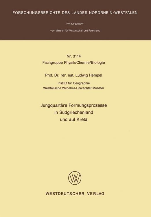 Produktbild: Jungquart&auml;re Formungsprozesse in S&uuml;dgriechenland und auf Kreta
