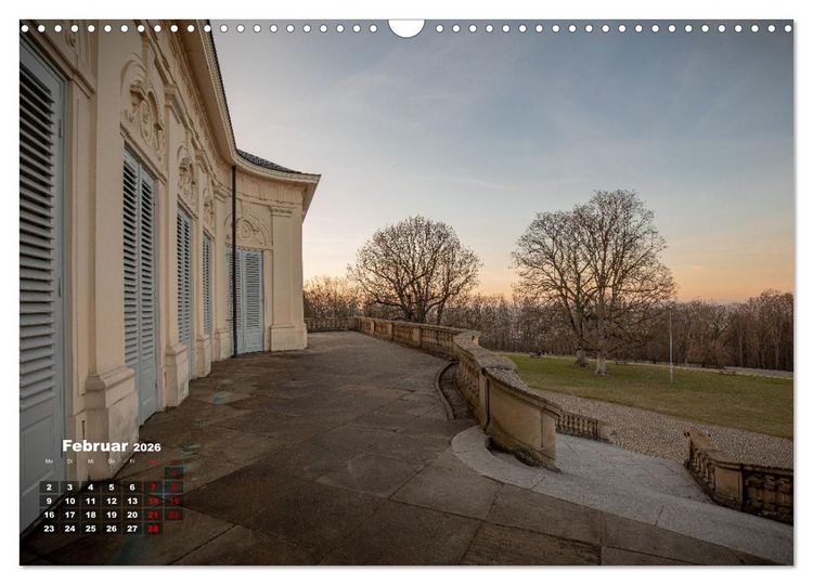Produktbild: Schloss Solitude bei Tag und bei Nacht (Wandkalender 2026 DIN A3 quer), CALVENDO Monatskalender