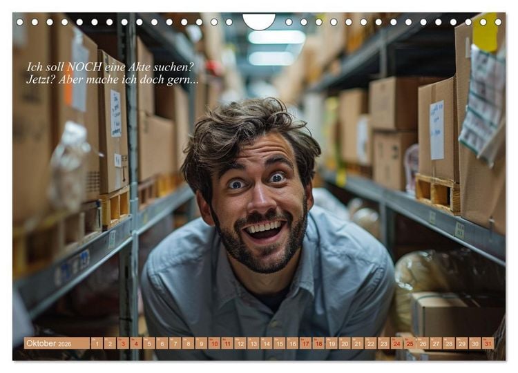 Produktbild: Ich liebe jeden Tag im B&uuml;ro (Wandkalender 2026 DIN A4 quer), CALVENDO Monatskalender