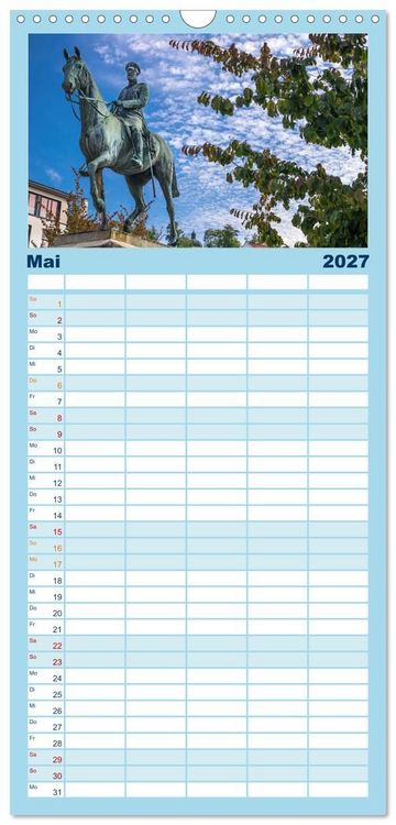 Produktbild: Familienplaner 2027 - Sigmaringen - h&uuml;bsche Kleinstadt an der Donau mit 5 Spalten (Wandkalender, 21 x 45 cm) CALVENDO