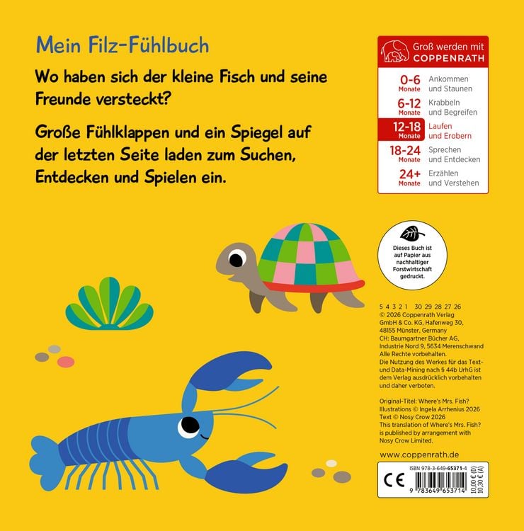Produktbild: Mein Filz-F&uuml;hlbuch: Kuckuck, kleiner Fisch!