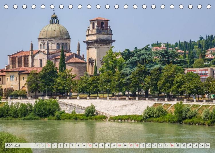 Produktbild: Viola, M: VERONA Historisches Stadtherz (Tischkalender 2022