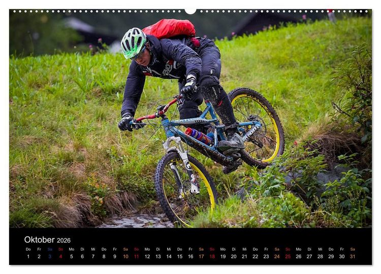 Produktbild: Mountainbike Freeride Momente (hochwertiger Premium Wandkalender 2026 DIN A2 quer), Kunstdruck in Hochglanz