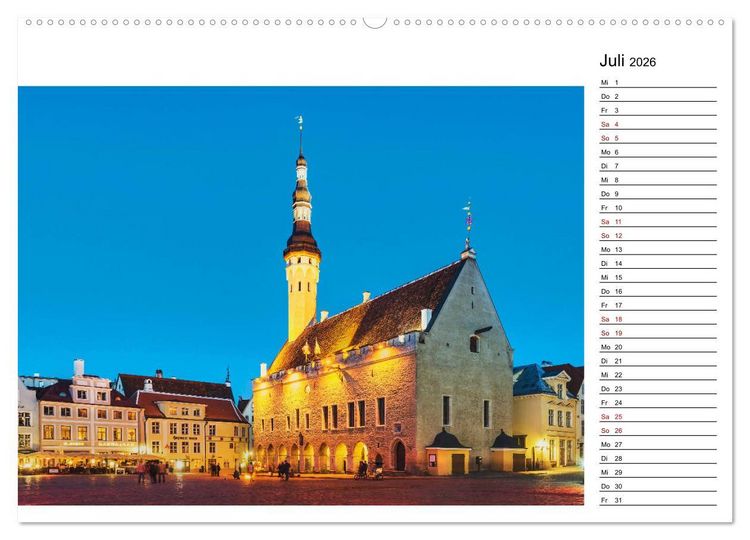 Produktbild: Entdeckungen im Baltikum (Wandkalender 2026 DIN A2 quer), CALVENDO Monatskalender