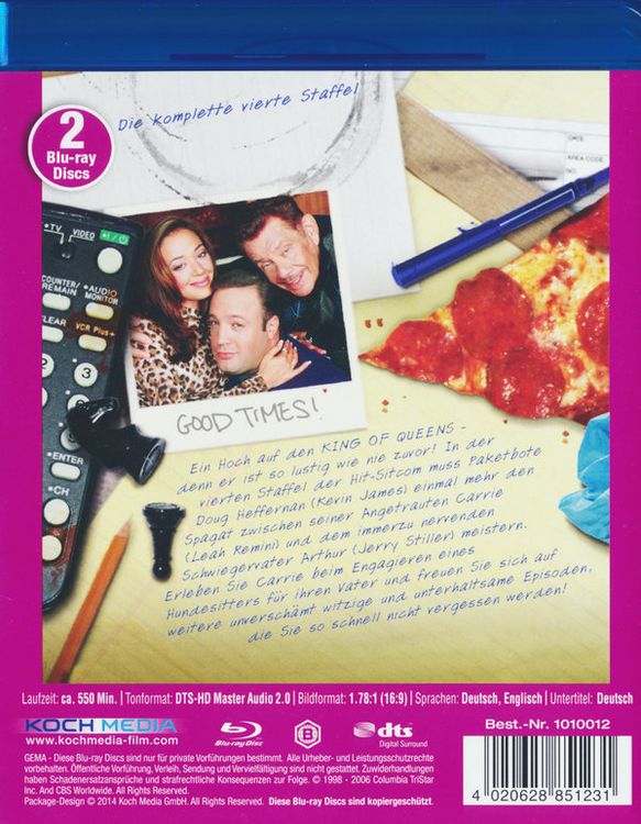 Produktbild: The King of Queens - Die komplette Staffel 4 [2 BRs]