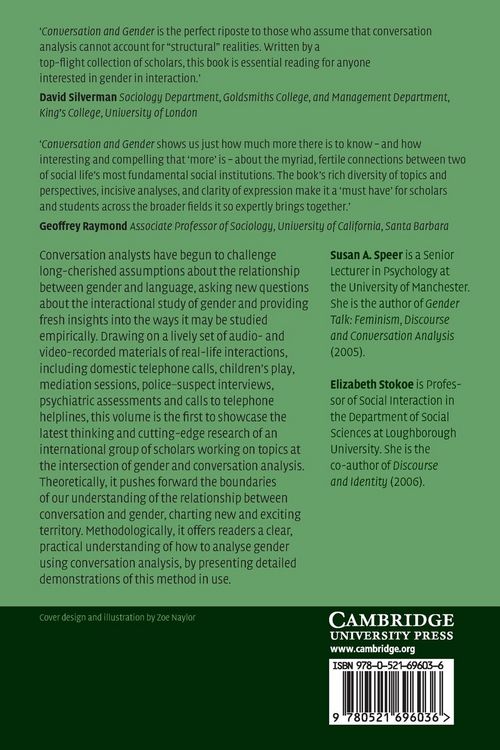 Produktbild: Conversation and Gender