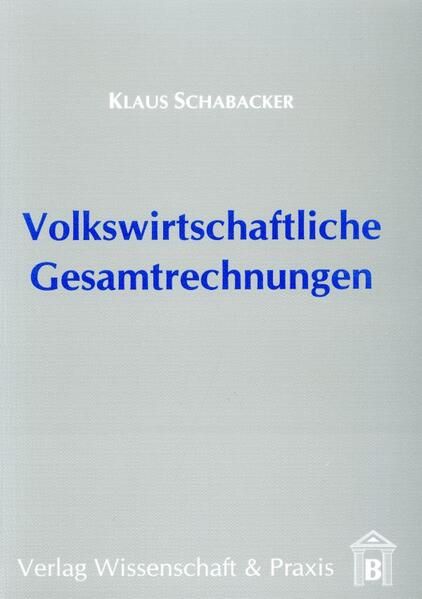 Produktbild: Volkswirtschaftliche Gesamtrechnungen.