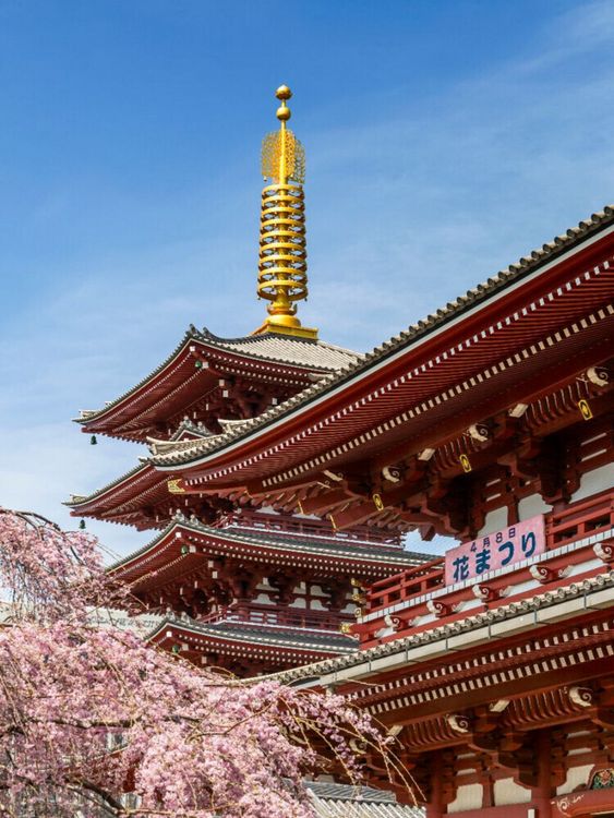 Produktbild: CALVENDO Puzzle Bezaubernde Pagode und Hozomon Tor des Senso-ji-Tempels in Tokio | 1000 Teile Lege-Gr&ouml;&szlig;e 64x48cm Foto-Puzzle f&uuml;r gl&uuml;ckliche Stunden