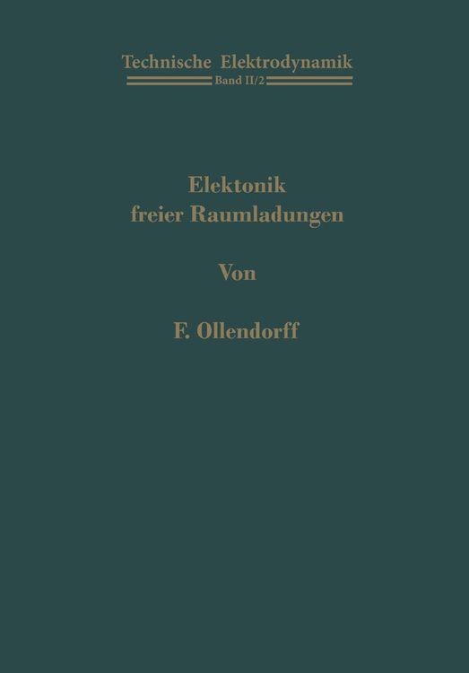 Produktbild: Elektronik freier Raumladungen