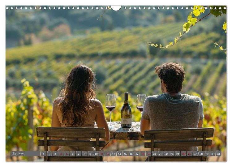 Produktbild: Wein begeistert (Wandkalender 2026 DIN A3 quer), CALVENDO Monatskalender