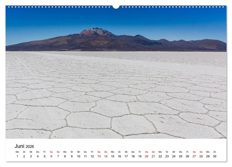 Produktbild: Bolivien - Einzigartige Landschaft (hochwertiger Premium Wandkalender 2026 DIN A2 quer), Kunstdruck in Hochglanz