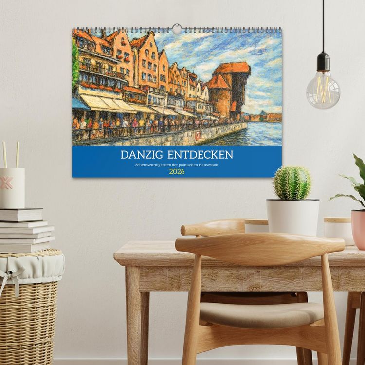 Produktbild: Danzig entdecken - Sehensw&uuml;rdigkeiten der polnischen Hansestadt (Wandkalender 2026 DIN A3 quer), CALVENDO Monatskalender