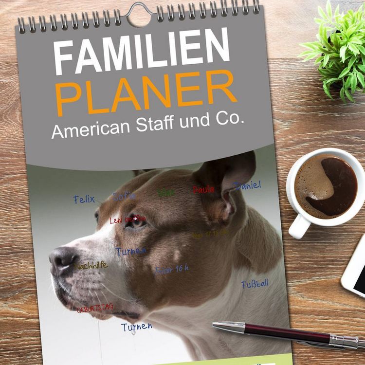 Produktbild: Familienplaner 2026 - American Staff und Co. mit 5 Spalten (Wandkalender, 21 x 45 cm) CALVENDO