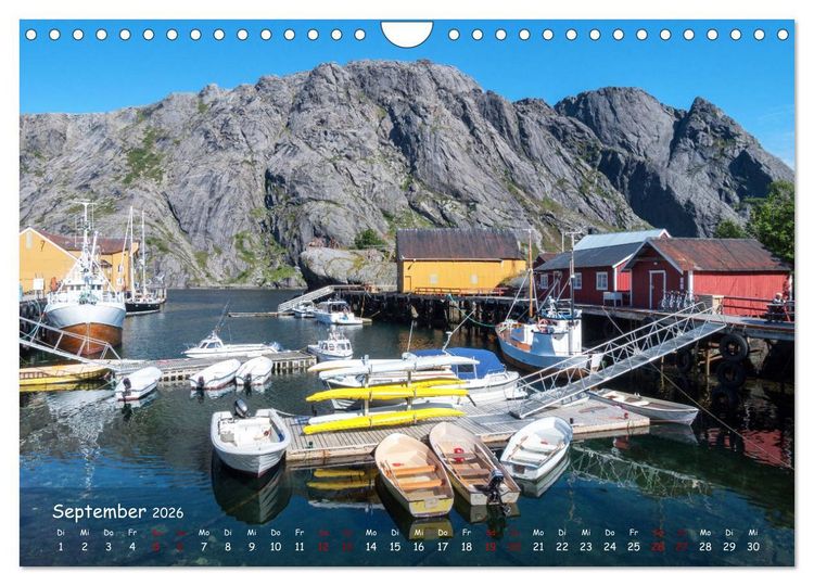 Produktbild: VESTERALEN UND LOFOTEN - Inselparadies im Eismeer (Wandkalender 2026 DIN A4 quer), CALVENDO Monatskalender