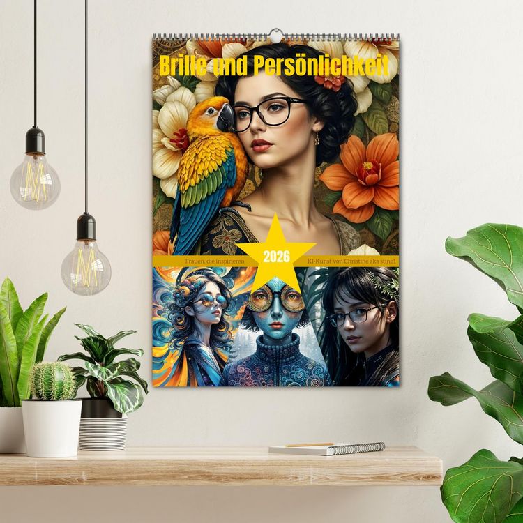 Produktbild: Brille und Pers&ouml;nlichkeit (Wandkalender 2026 DIN A2 hoch), CALVENDO Monatskalender