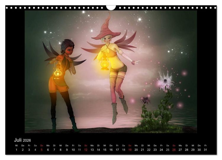 Produktbild: Elfenlichter (Wandkalender 2026 DIN A3 quer), CALVENDO Monatskalender