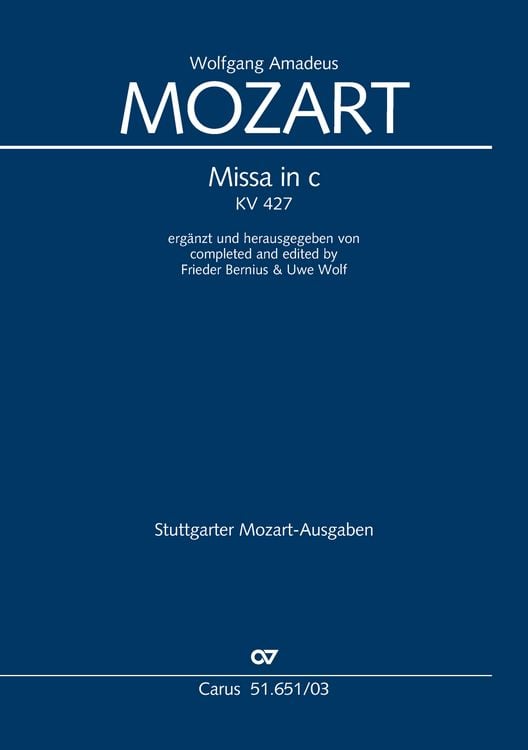 Produktbild: Missa in c (Klavierauszug)