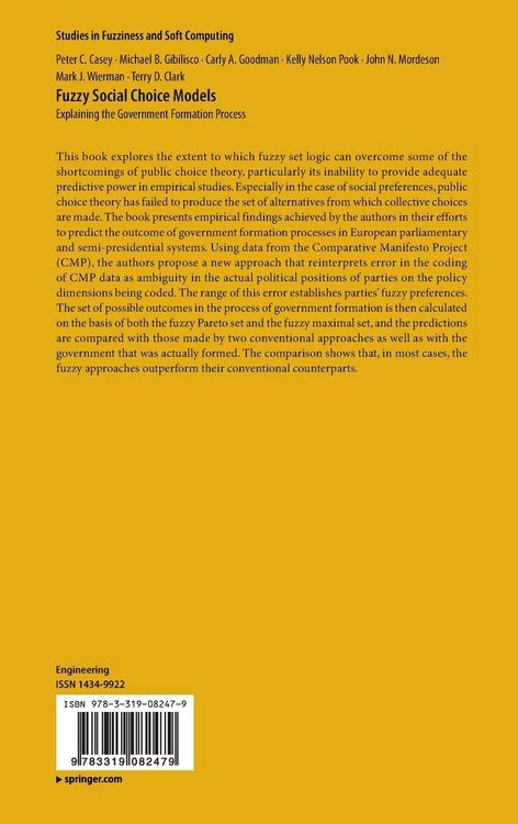 Produktbild: Fuzzy Social Choice Models