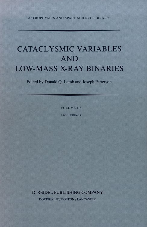 Produktbild: Cataclysmic Variables and Low-Mass X-Ray Binaries