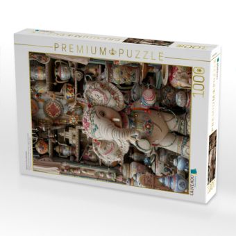 Produktbild: CALVENDO Puzzle Elefant im Porzellanladen | 1000 Teile Lege-Gr&ouml;&szlig;e 64x48cm Foto-Puzzle f&uuml;r gl&uuml;ckliche Stunden