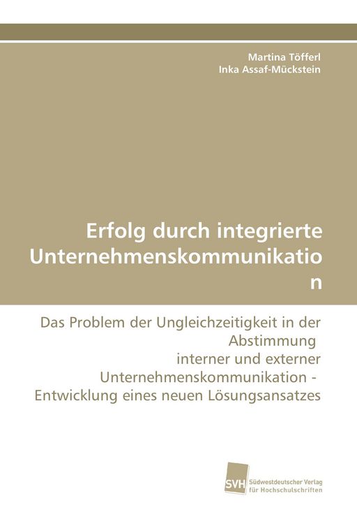 Produktbild: Erfolg durch integrierte Unternehmenskommunikation