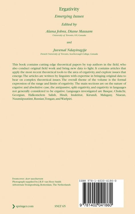 Produktbild: Ergativity