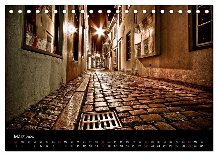 Produktbild: Bremen bei Nacht (Tischkalender 2026 DIN A5 quer), CALVENDO Monatskalender