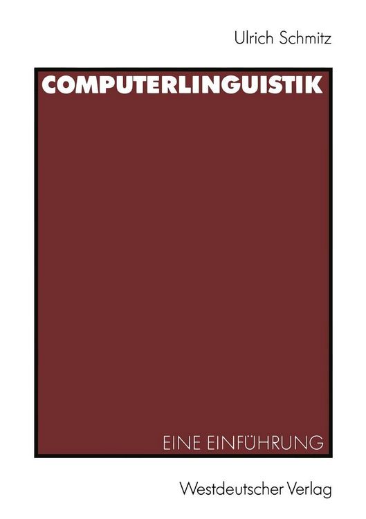 Produktbild: Computerlinguistik