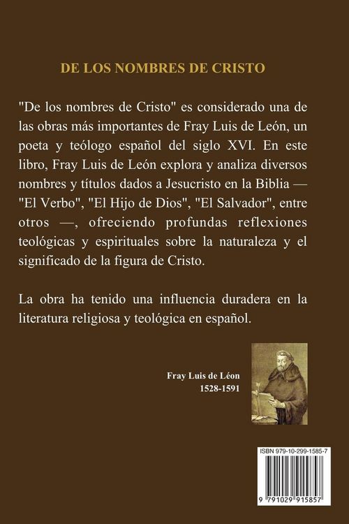 Produktbild: De los nombres de Cristo