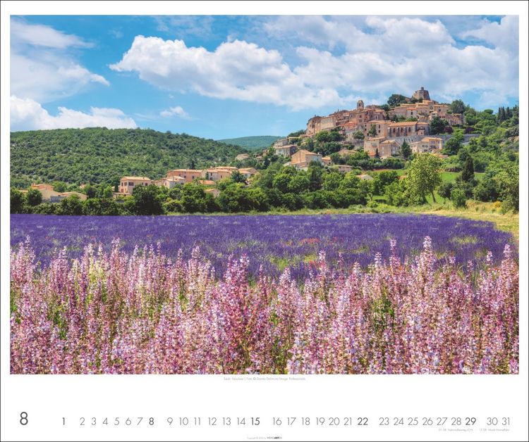 Produktbild: Provence Kalender 2027 - Bl&uuml;hende Lavendelfelder und malerische D&ouml;rfer