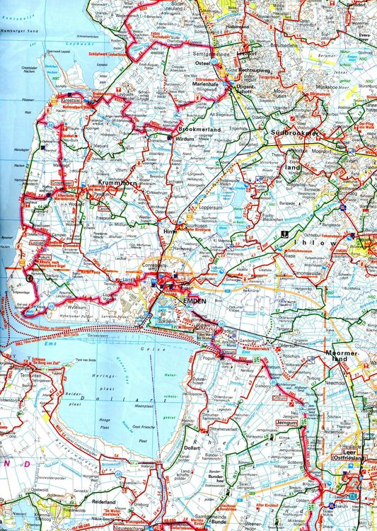 Produktbild: BVA ADFC Radtourenkarte Ostfriesland / Emsland 1:150.000