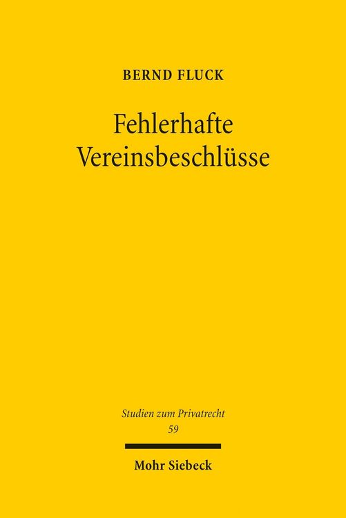 Produktbild: Fehlerhafte Vereinsbeschl&uuml;sse