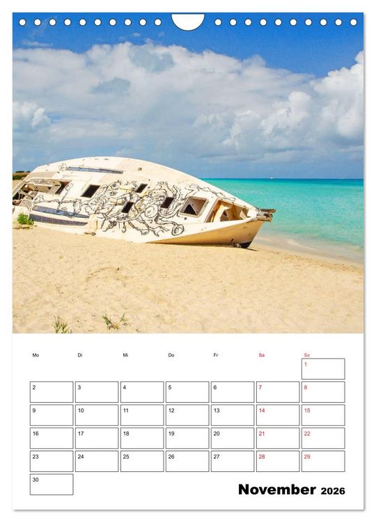 Produktbild: Karibik pur - mit Charme und Zauber (Wandkalender 2026 DIN A4 hoch), CALVENDO Monatskalender