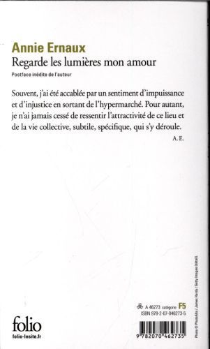 Produktbild: Ernaux, A: Regarde les lumi&egrave;res mon amour