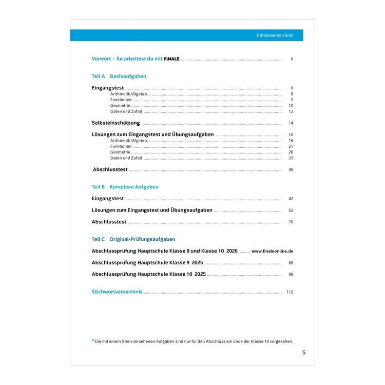 Produktbild: FiNALE Pr&uuml;fungstraining Abschluss 9./10. Klasse Hauptschule Niedersachsen