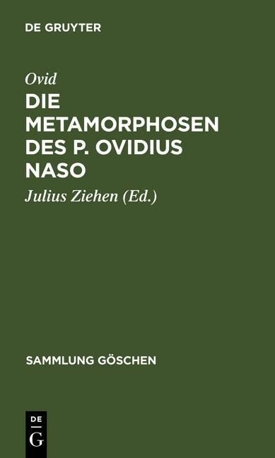 Produktbild: Die Metamorphosen des P. Ovidius Naso