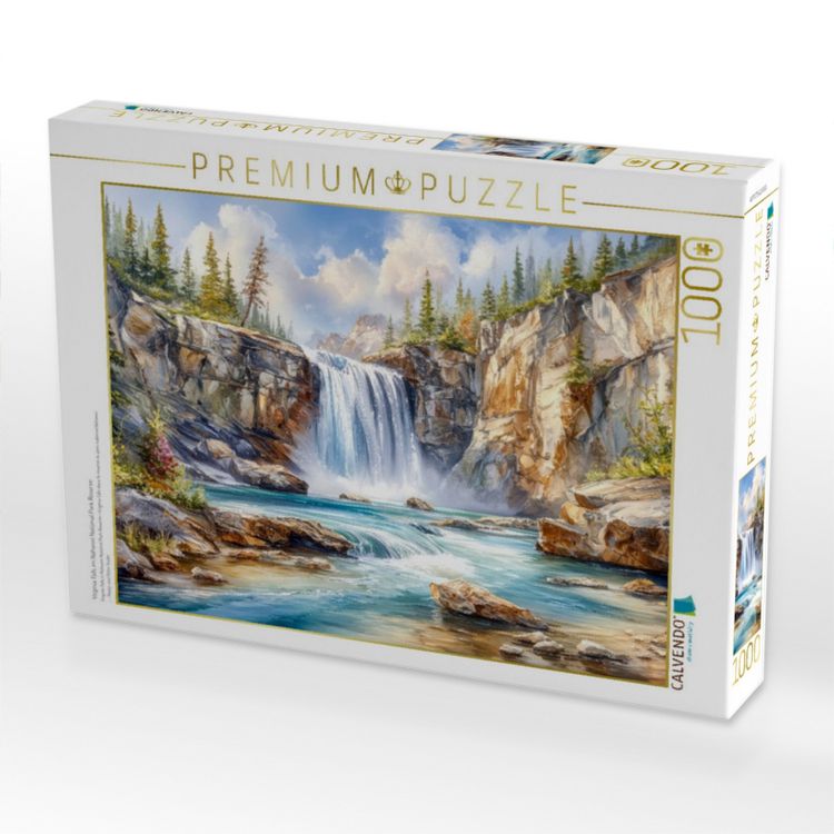Produktbild: CALVENDO Puzzle Virginia Falls im Nahanni National Park Reserve | 1000 Teile Lege-Gr&ouml;&szlig;e 64x48cm Foto-Puzzle f&uuml;r gl&uuml;ckliche Stunden