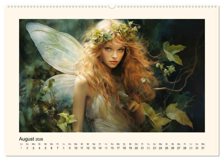 Produktbild: Feenglanz (Wandkalender 2026 DIN A2 quer), CALVENDO Monatskalender
