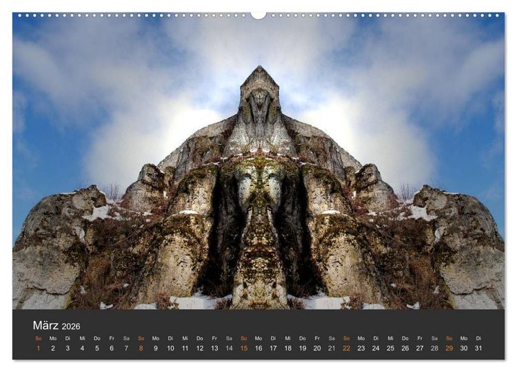 Produktbild: Spiegelwelten - Im Reich der Naturwesen (hochwertiger Premium Wandkalender 2026 DIN A2 quer), Kunstdruck in Hochglanz