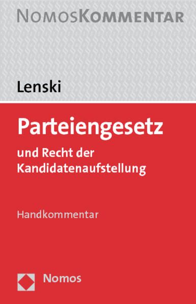 Produktbild: Parteiengesetz