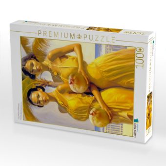 Produktbild: CALVENDO Puzzle Junge M&auml;dchen mit Kokosnuss | 1000 Teile Lege-Gr&ouml;&szlig;e 64x48cm Foto-Puzzle f&uuml;r gl&uuml;ckliche Stunden