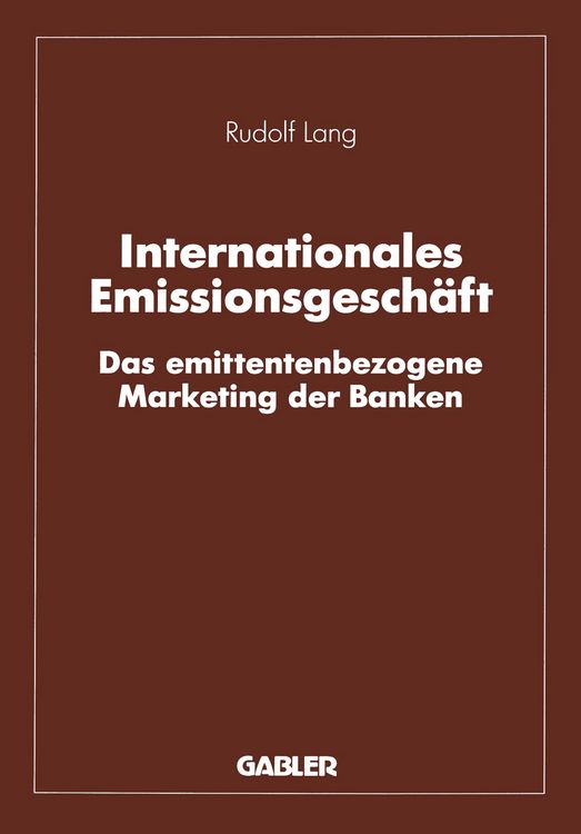 Produktbild: Internationales Emissionsgesch&auml;ft