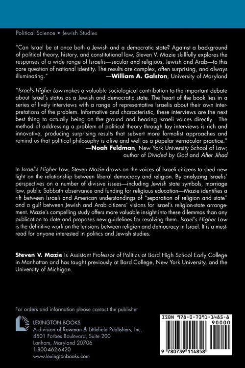 Produktbild: Israel's Higher Law