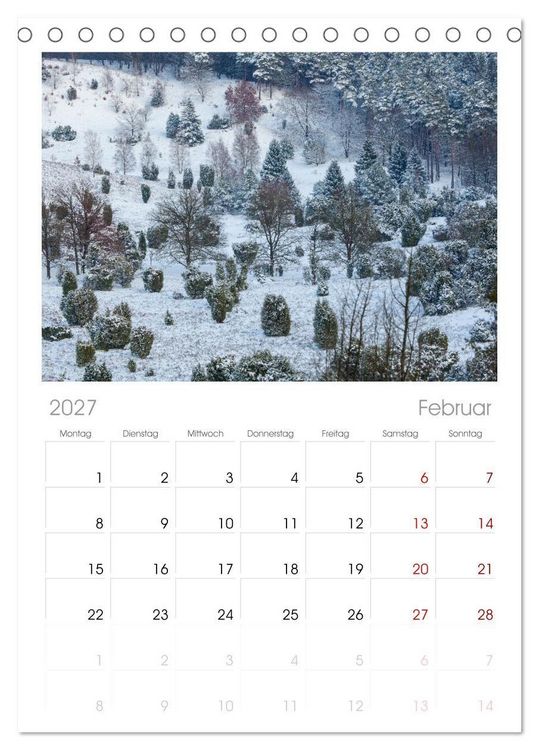 Produktbild: Tischplaner 2027 - L&uuml;neburger Heide - Im Wandel der Jahreszeiten (A5 Tischkalender zum Aufstellen) CALVENDO