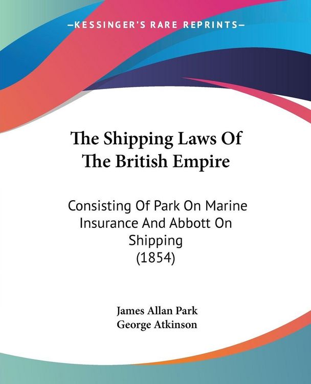 Produktbild: The Shipping Laws Of The British Empire