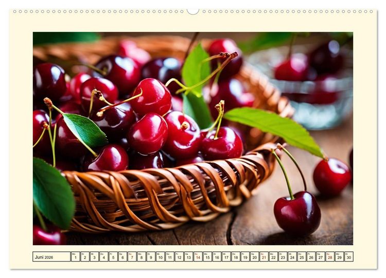Produktbild: Gesundes frisches Obst (hochwertiger Premium Wandkalender 2026 DIN A2 quer), Kunstdruck in Hochglanz