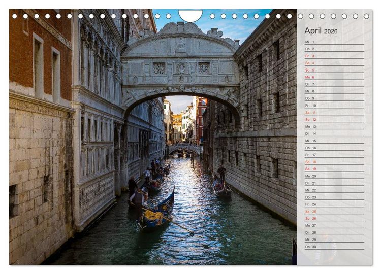 Produktbild: Wundervolles Venedig (Wandkalender 2026 DIN A4 quer), CALVENDO Monatskalender