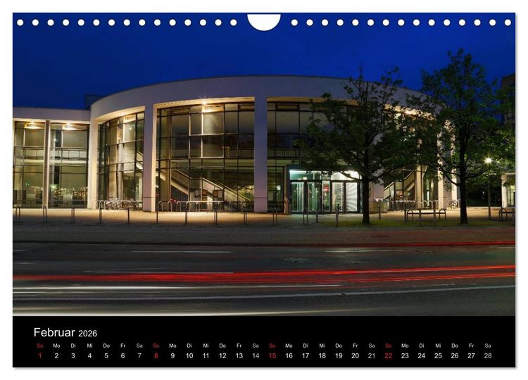 Produktbild: Oldenburg bei Nacht (Wandkalender 2026 DIN A4 quer), CALVENDO Monatskalender