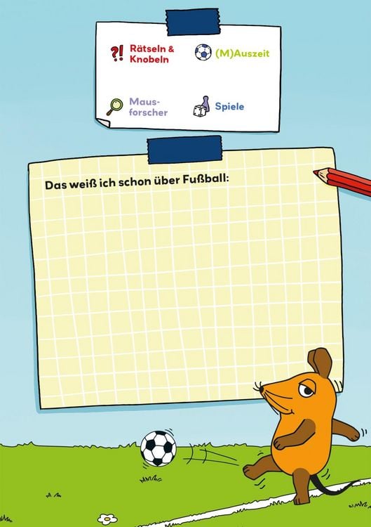 Produktbild: Frag doch mal ... die Maus: Der Fu&szlig;ball-R&auml;tselblock mit der Maus