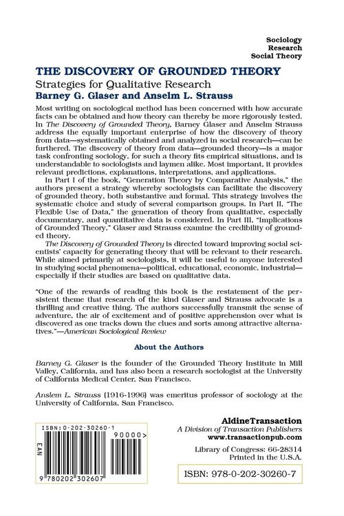 Produktbild: Discovery of Grounded Theory